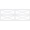 Ekena Millwork Set of Four Panels for 94 1/2"W x 36 1/4"H Farmhouse Fence Fretwork Wainscot Wall Paneling WPKP18X01X47FHF - alternate 2